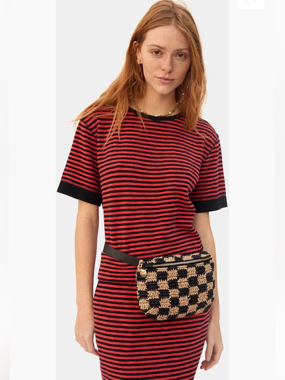 NWT✨Clare V raffia belt bag